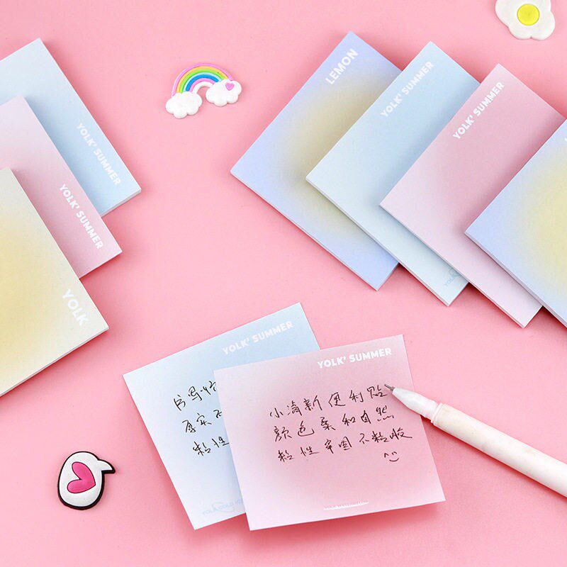 Oil painting sticky notes artist
