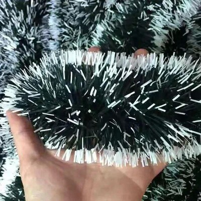 Christmas Tinsel Ribbons Green Cane Ribbon Garland Xmas Tree