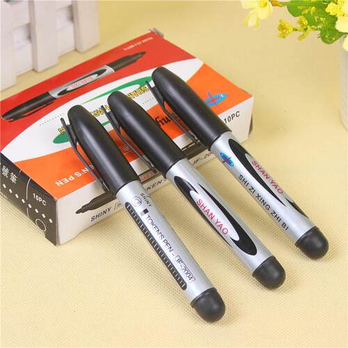 W5049-1 Single Tip Permanent Marker Black Oil-Based Marker S