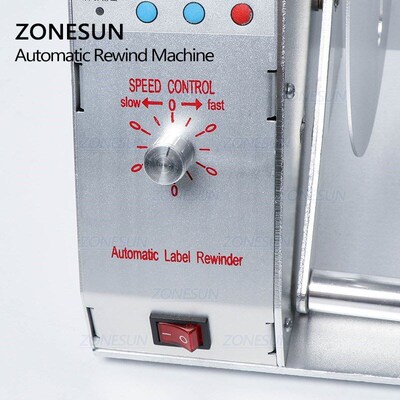 ZONESN Automatic Label Rewinder Clothing Wash Label Bar Cod