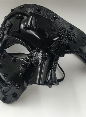 Steampunk  Phantom Masquerade Cosplay Mask Ball Half Face