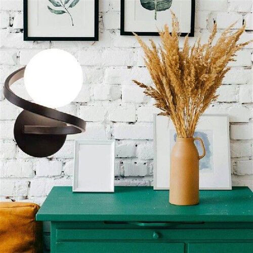 Black Copper Indoor Bedroom LED Wall Lights With Bulb For