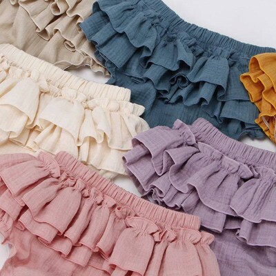 2023 Summer Baby Girls Bloomers Newborn Diaper Cover Baby Pa