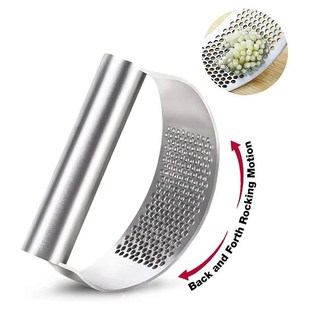 Upgraded Stainless Steel Garlic Press Squeezer Manual Garlic
