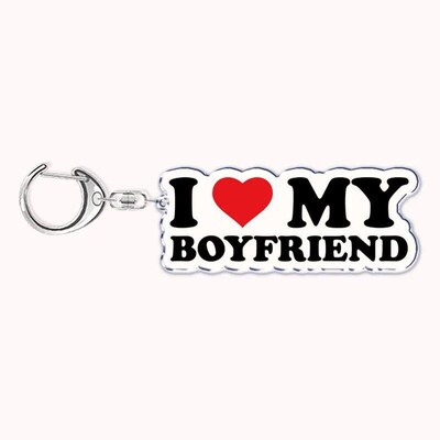 I Love My Boyfriend Girlfriend Bf Gf Keychain for Accessorie