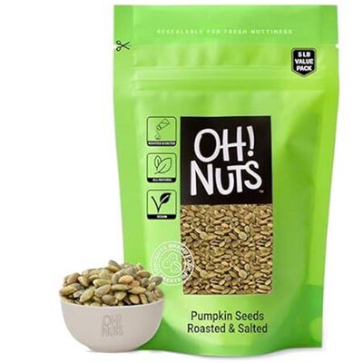 Oh! Nuts Roasted Salted Pumpkin Seeds  All-Natural Prote