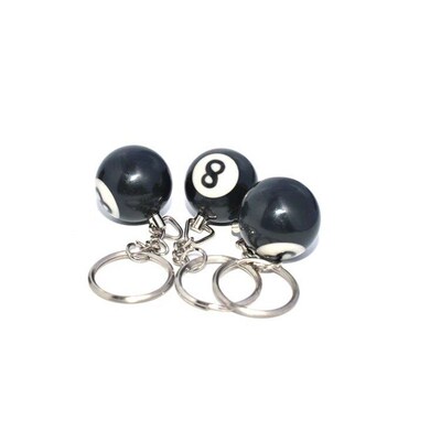 Fashion Creative Billiard Pool Keychain Table Ball Key Ring