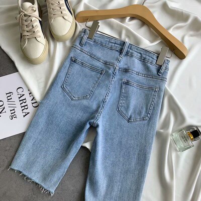 Jeans Shorts Women 2023 Summer Outfits Skinny Ripped Holes D