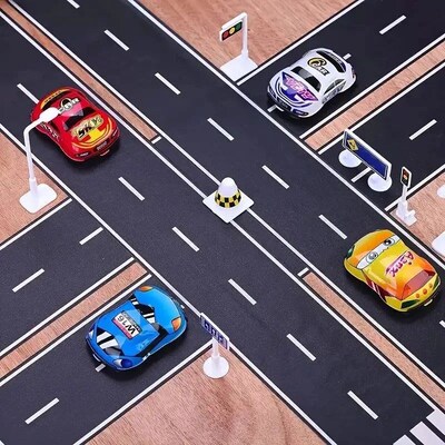 5m Creative DIY Road Highway Railway Train Paper Tape Remova