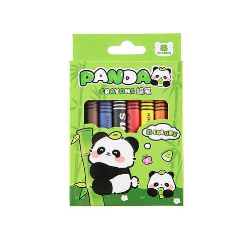 2 Sets Student Stationery Panda Crayon Set Color Children Co
