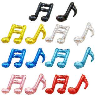 Party supplies 16 inch double note aluminum balloon festival