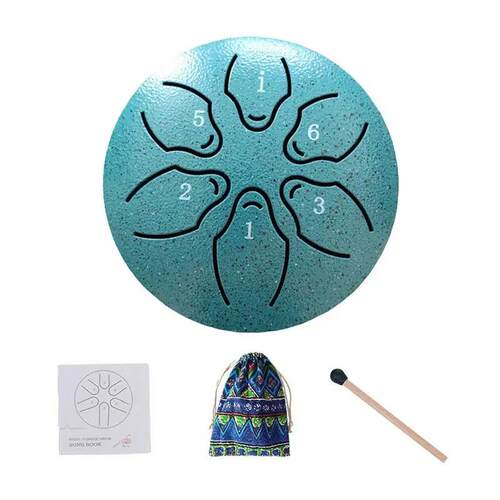 Chakra Drum For Rain 3inch 6 Notes Steel Tongue Drum Rain Ch