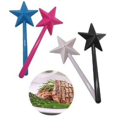 High Quality Plastics Salt Shakers Refillable Star
