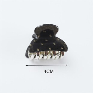 4PCS/Set 4CM Acrylic Flower Hair Claw Clip Women Girls Shinn