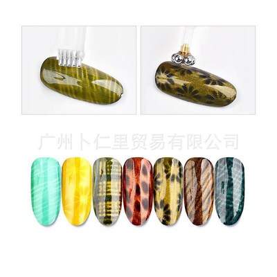 Cat Eye Nail Magnetic Stick Flower Stripe For UV Gel Polish