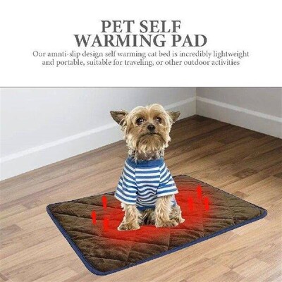 Pet Self Warming Pad Heated Dog Bed Blanket Heating Pads