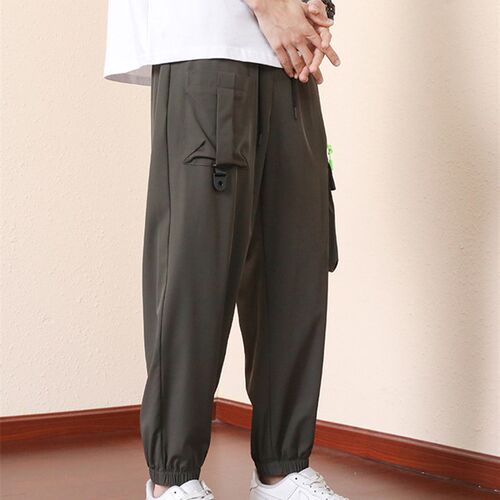 Summer Multi-Pockets Sweatpants Men Baggy Joggers Quick Dry