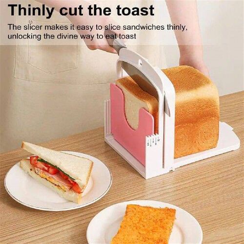 Toast Bread Slicer Stand Adjustable Bread Slicer Guide for
