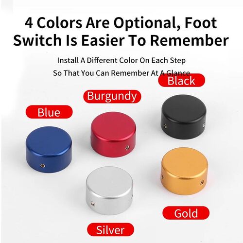 1 Pack Effector Guitar Pedal Caps Footswitch Topper Pedal Ef