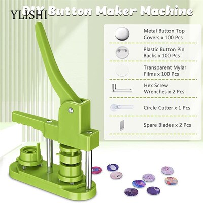Badge Pin Button Maker Machine DIY 25/32/37/44/58MM Badges S