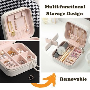 Travel jewelry box bridesmaid gift box, earring storage box