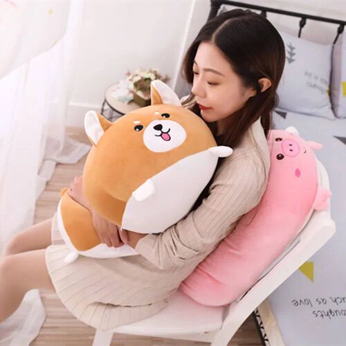 Hot Soft Animal Cartoon Pillow Cushion Cute Fat Dog Cat Peng
