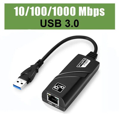 1000Mbps USB3.0 To Rj45 Lan Ethernet Adapter RTL8153 10/100/