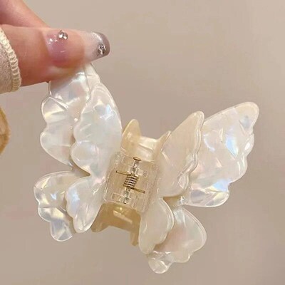 Fairy Gradient colorful Butterfly Hair Claw French Retro Ace