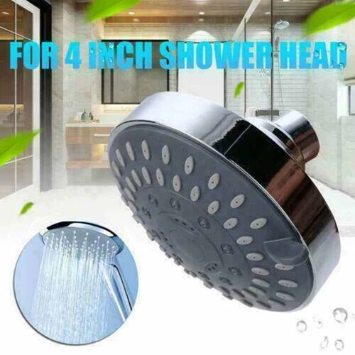 4Inch High Pressure Shower Head Sprayer 5 Modes Rainfall Sho