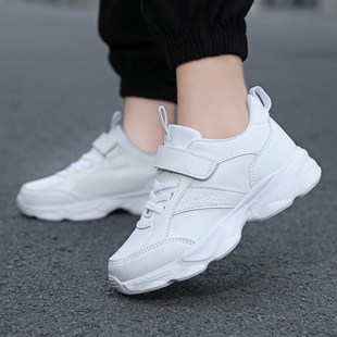 Children shoes Black White girl Shoes Kids sneakers Pu Leath