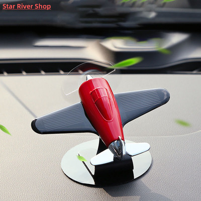 Car interior accessories solar airplane model center console