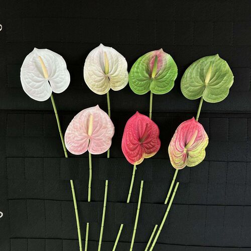 Artificial Flower Real Touch Anthurium Lotus Single Stem