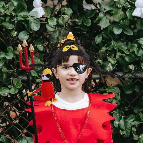 Eye Mask Pirate Role-Playing Costume Set Shoulder Plush