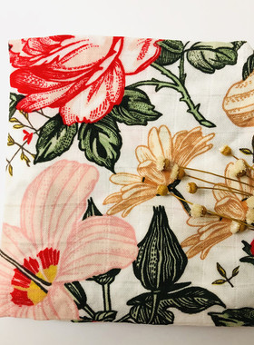 Newborn  Organic Cotton Bamboo Baby Blanket Muslin Swaddle W