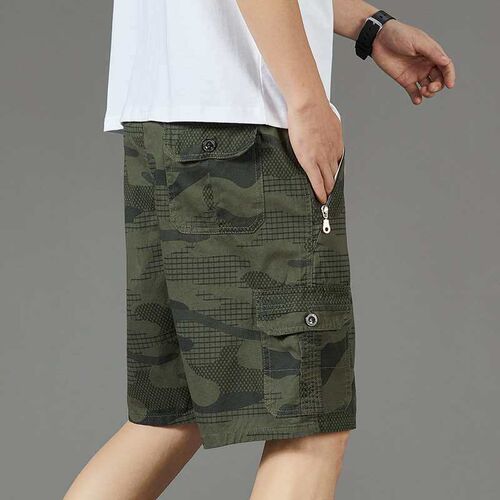 Shorts Mens Summer Five-point Pants Casual Camouflage Overa