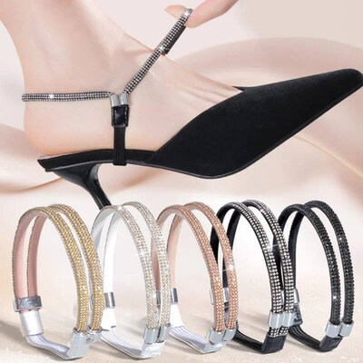 High Heels Shoes Band Anti-loose for Women Diamond Shoelaces