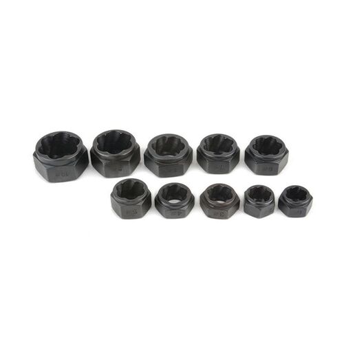 10pcs 9-19mm Damaged Nut Bolt Remover Kit Stud Extractor Bro
