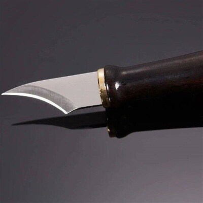 Leather Carving Knife DIY Handmade M390 Powder Steel