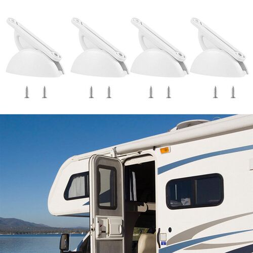 4pcs Caravan Door Retainer Stopper Plastic Limiters Camping