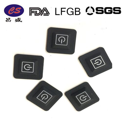 Translucent Square Heating Rubber Clothing Switch Silicone K