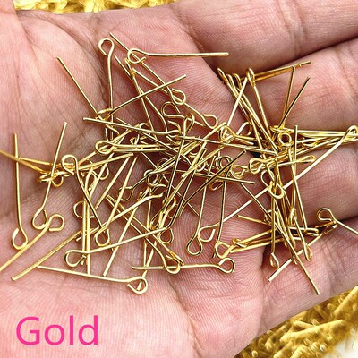 16 18 20 22 24 26 28 30 32mm Eye Head Pins Classic 6 Colors