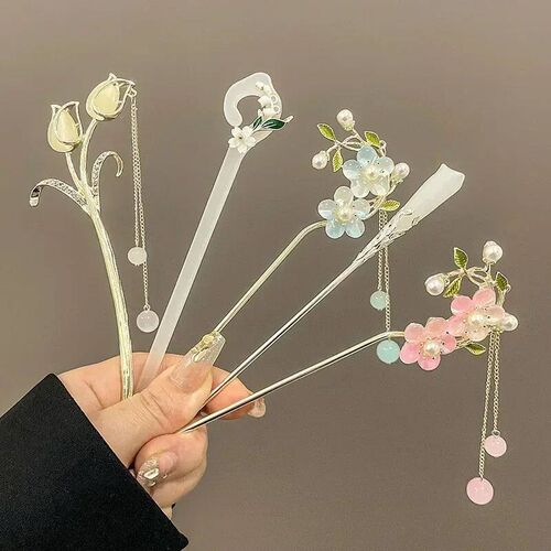 Classic Chinese Hair  Pins for Women Butterfly Flower Star F