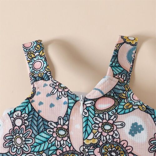 2023-12-08 Lioraitiin 0-5Years Toddler Girl Easter Romper Sl
