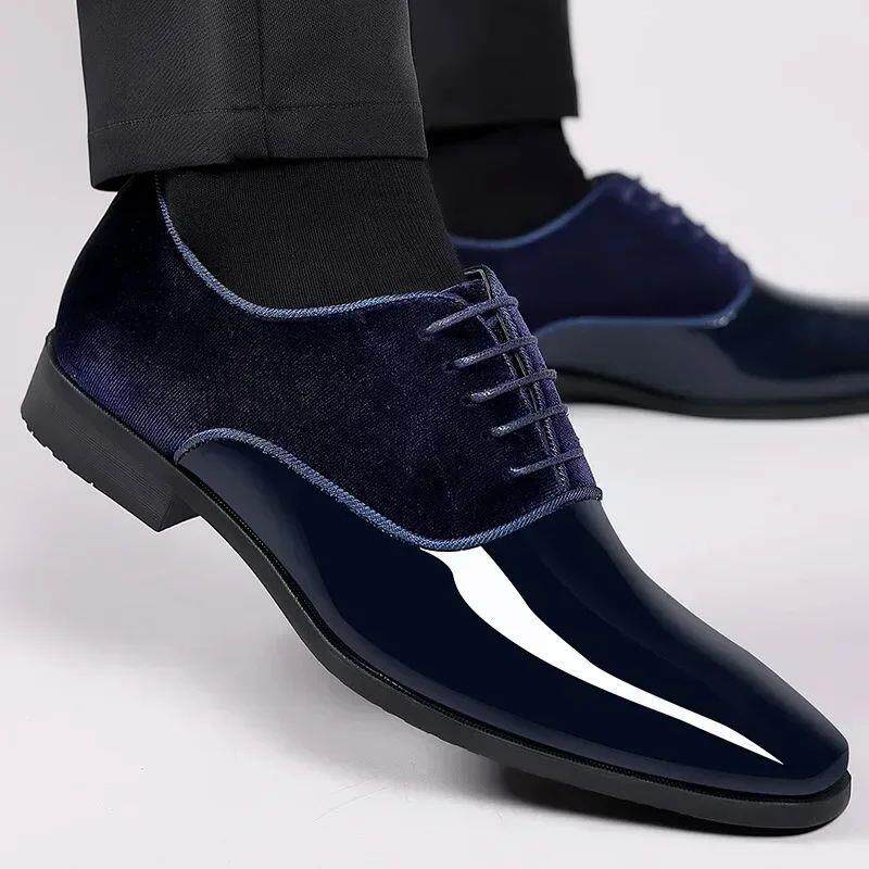 Men Black Paten