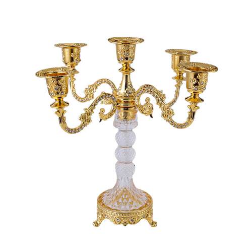 European style metal candle holder candlelight dinner prop
