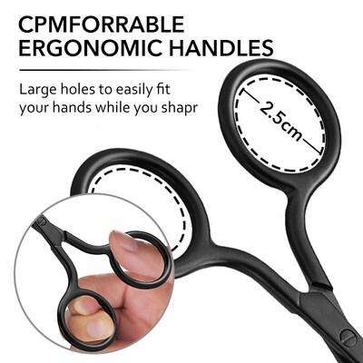 1Pc Stainless Steel Nose Hair Mini Small Scissors Eyelash Fa