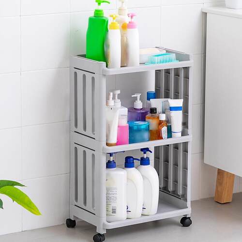 Kitchen Storage Rack For Goods Fridge Side Shelf 2/3 Layer R