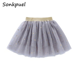 Summer Girls Tutu Skirts Kids Elastic Waist Pettiskirt Girl