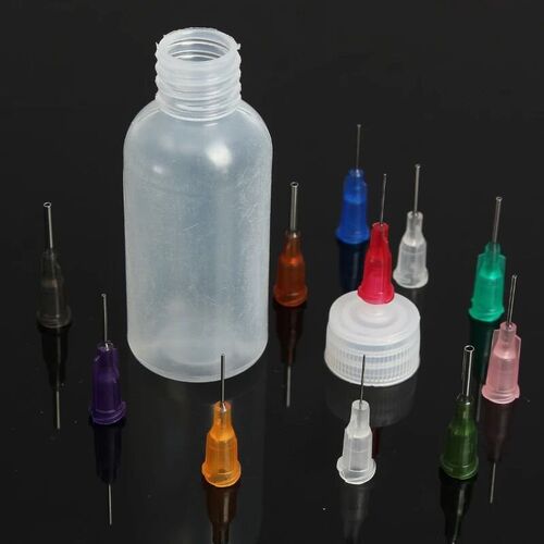 1Set 30ml/50ml Transparent Polyethylene Needle Dispenser Bot