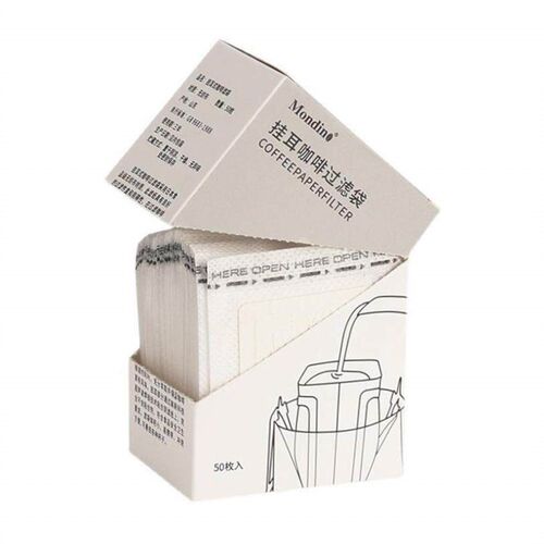 50pcs Coffee Filter Bags Hanging Ear Style Filters Paper.
